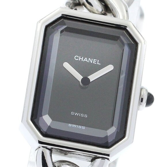 CHANEL Premiere L H0452 black Dial Quartz Ladies Watch_881821 - Picture 1 of 6